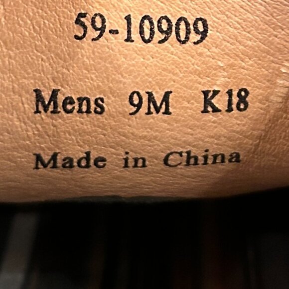 J&M Mens Black Leather Slip On Loafers Size 9M - Picture 7 of 8